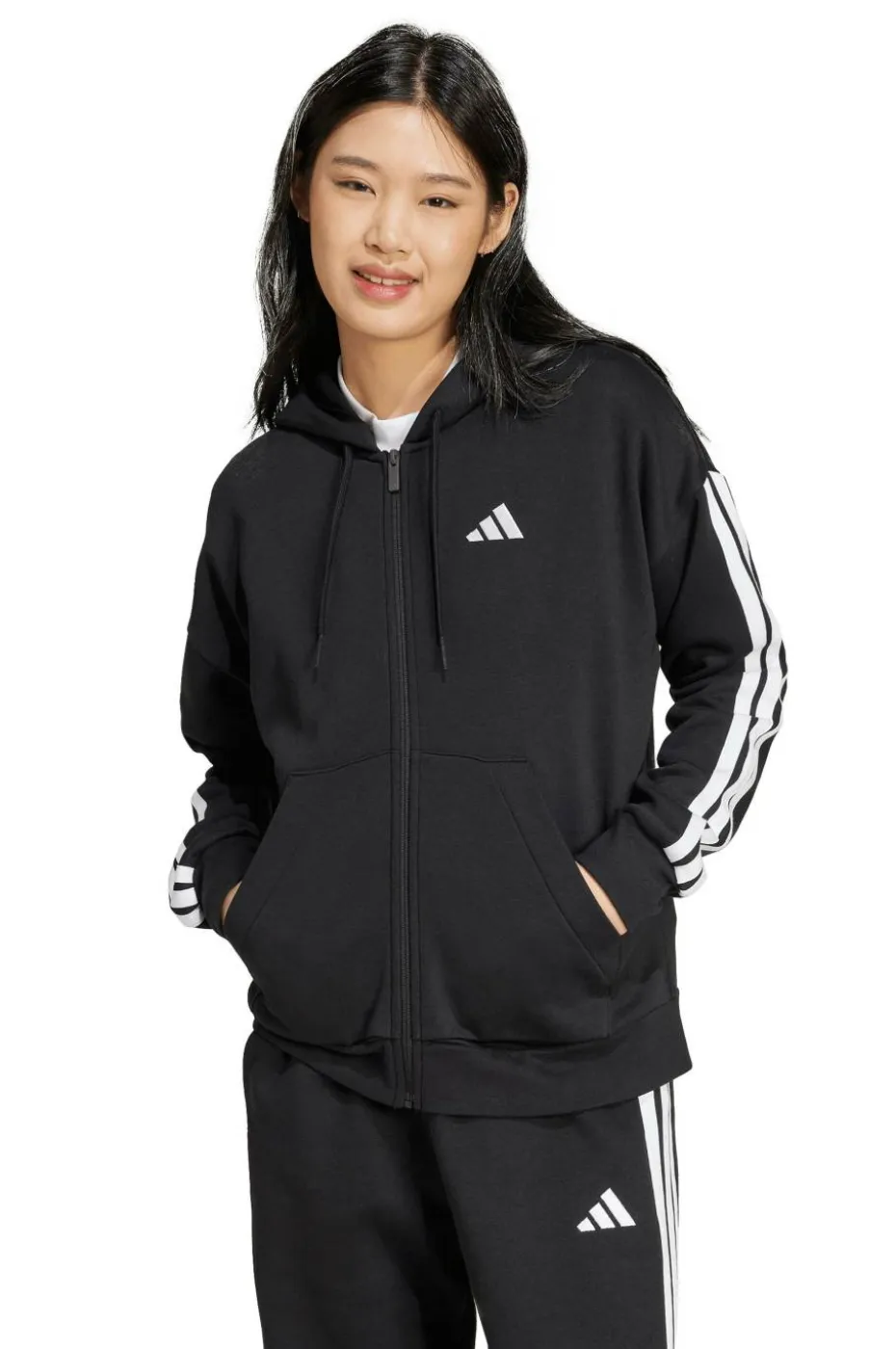 adidas Sport Performance Hettegenser W 3S FL FZ HD