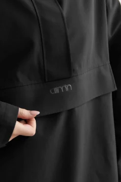 Aim'n Anorakk Black Oversized Anorak