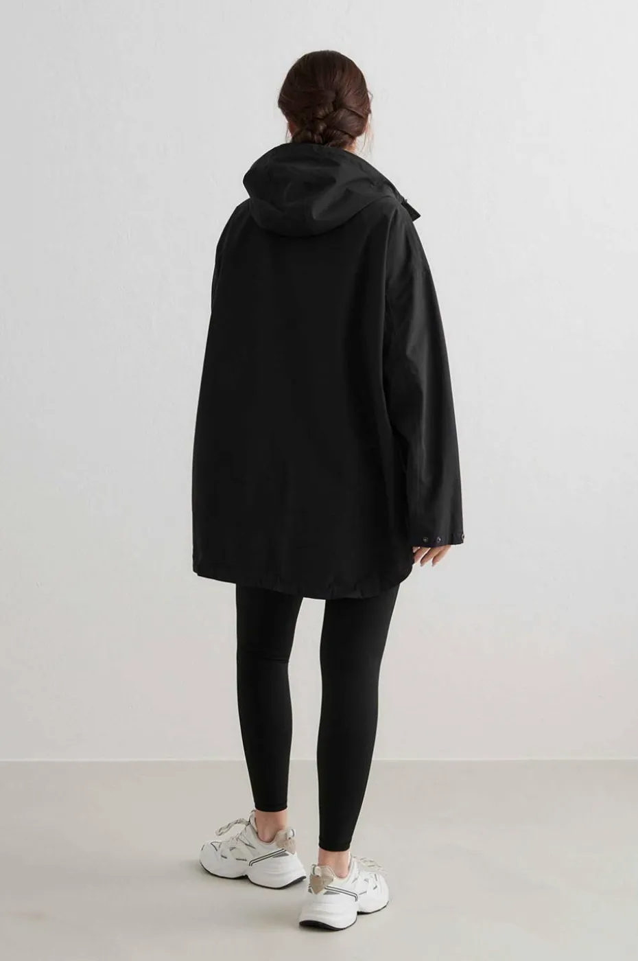 Aim'n Anorakk Black Oversized Anorak