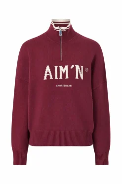 Aim'n Pullover College Knitted Half Zip