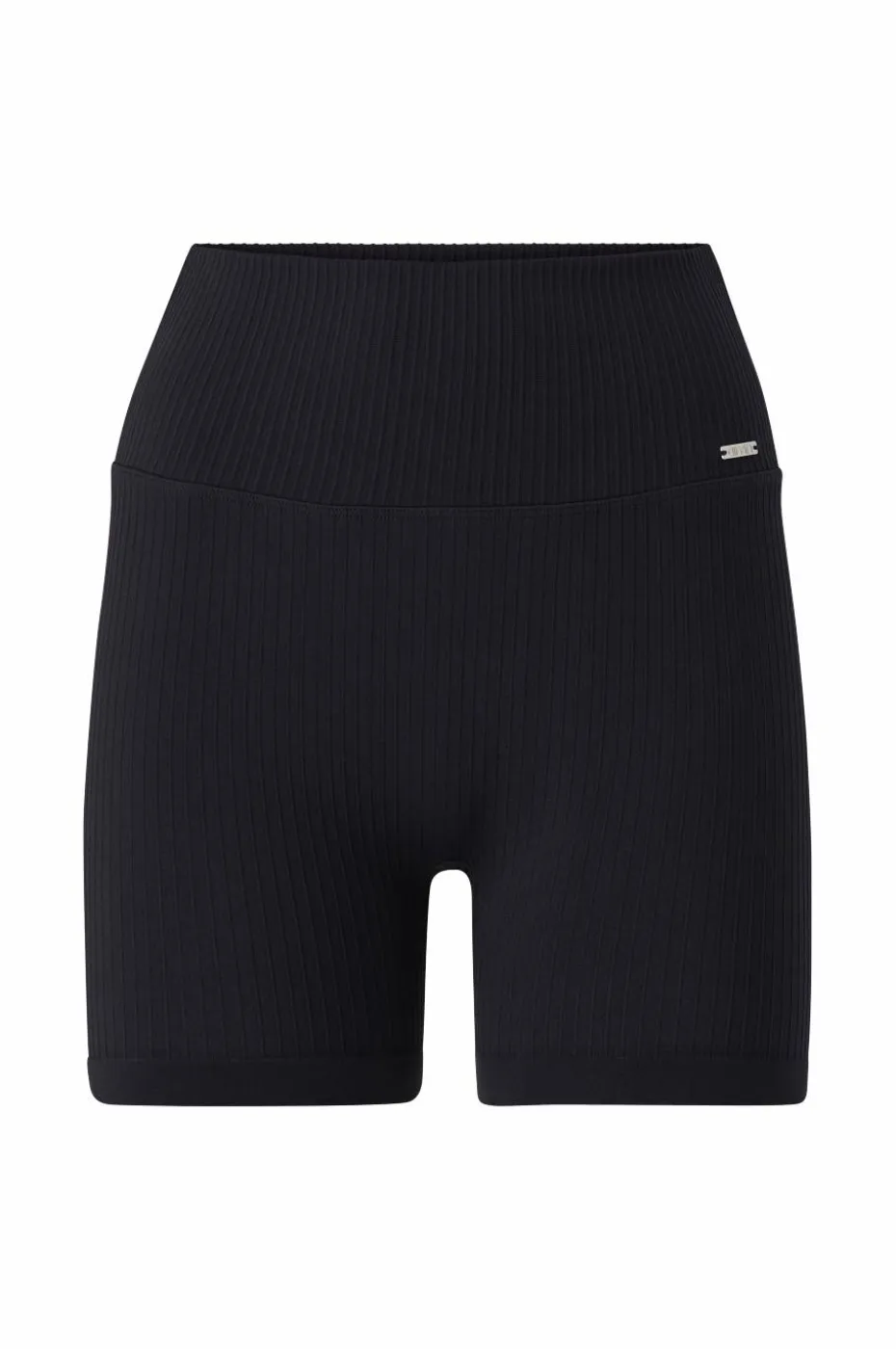 Aim'n Sykkelshortser Black Ribbed Midi Biker Shorts