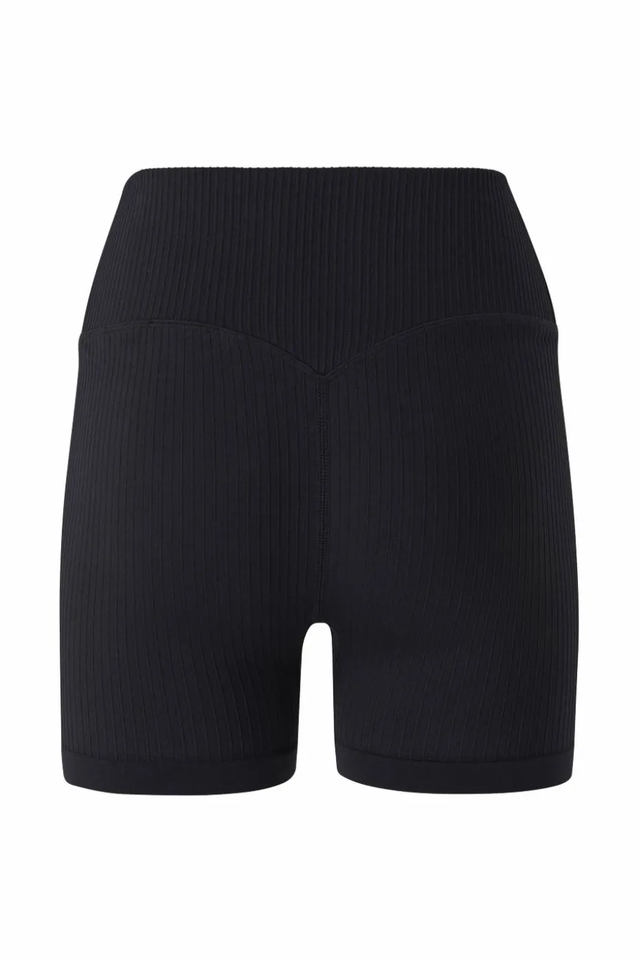 Aim'n Sykkelshortser Black Ribbed Midi Biker Shorts