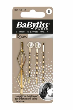 BaByliss Hårnåler Perler 4 stk