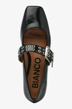 Bianco Ballerinasko Biarose Karré Mary Jane Flat Faux Leather