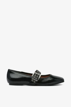 Bianco Ballerinasko Biarose Karré Mary Jane Flat Faux Leather