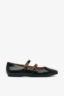 Bianco Ballerinasko Biarose Karré Double Mary Jane Flat Faux Leather