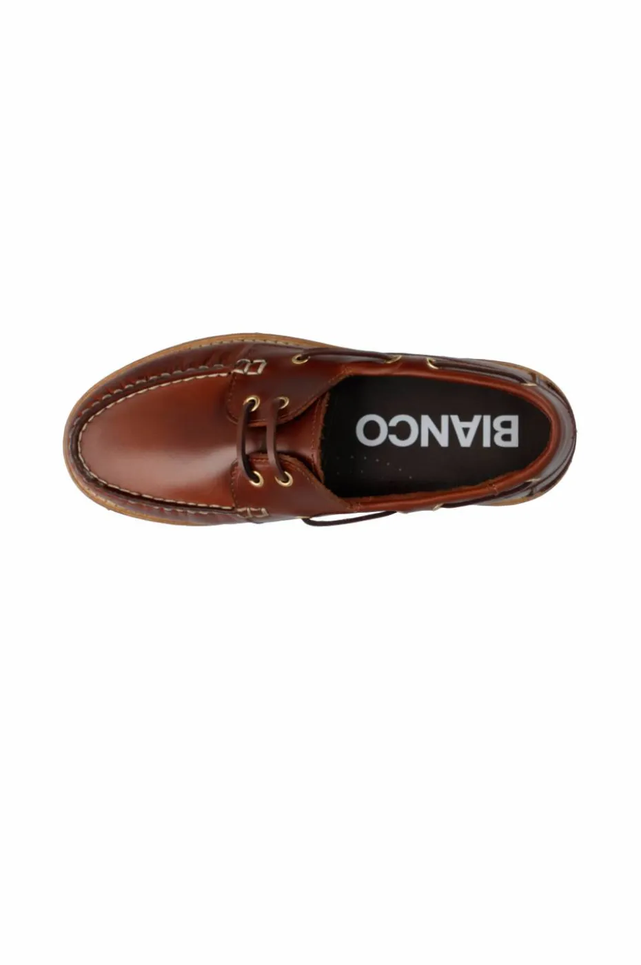 Bianco Loafers Biacapri Boat Shoe Pull Up Leather