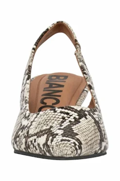 Bianco Pumps biaKristin Kitten Heel Slingback Faux Snake
