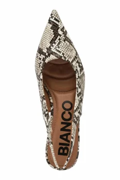 Bianco Pumps biaKristin Kitten Heel Slingback Faux Snake