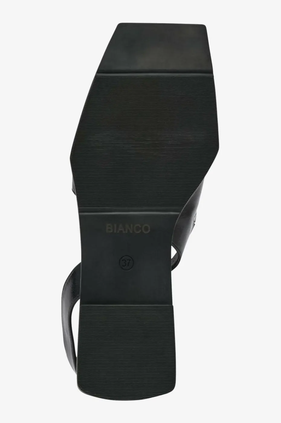 Bianco Sandaler biaYve Square Slingback Sandal Faux Leather