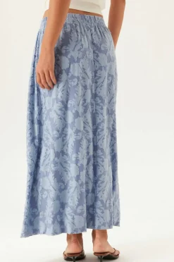 Bubbleroom Skjørt Structure Floral Smock