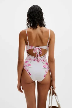 By Malina Badedrakt Mandy Bamboo-ring Bandeau Swimsuit