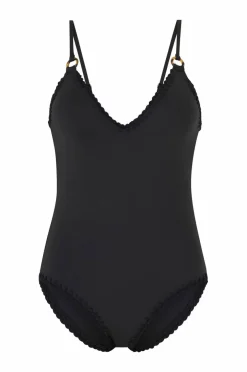 By Malina Badedrakt Nila V-neck Crochet Trimmed
