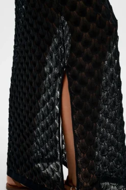 By Malina Maxi skjørt Fannie Pointelle Knitted
