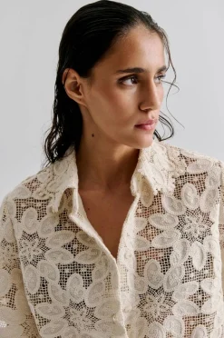 By Malina Skjorte Ari Guipure Lace