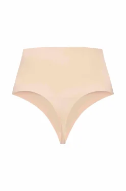 Bye Bra Shapingtruse Waist Control Thong | Beige - firm support