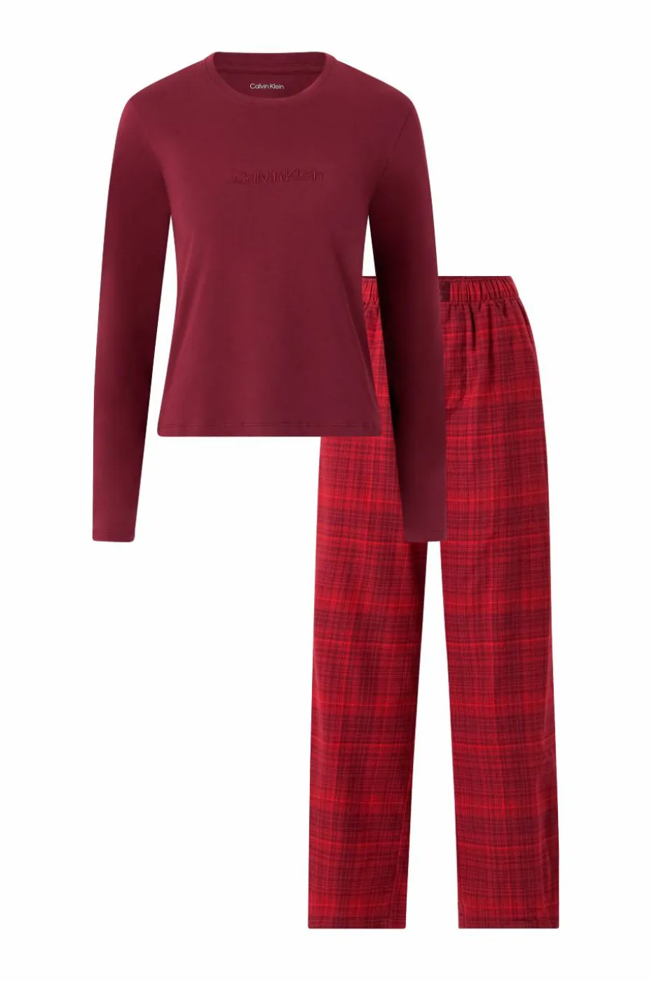 Calvin Klein Underwear Pysjsett LS Tee Flannel Pant