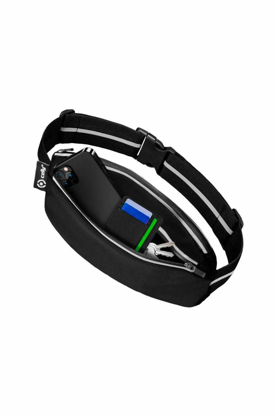 Celly Sportsbelte/telefonlomme maks 6,9" Svart