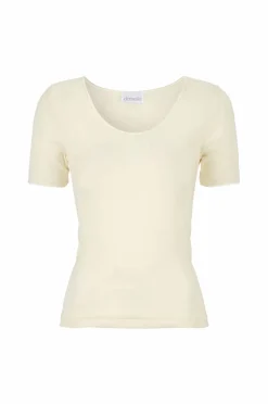 Damella Topp Short Sleeve i ull og silke