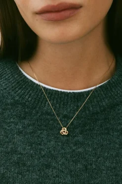 Edblad Halskjede Infinity Knot Necklace S Gold
