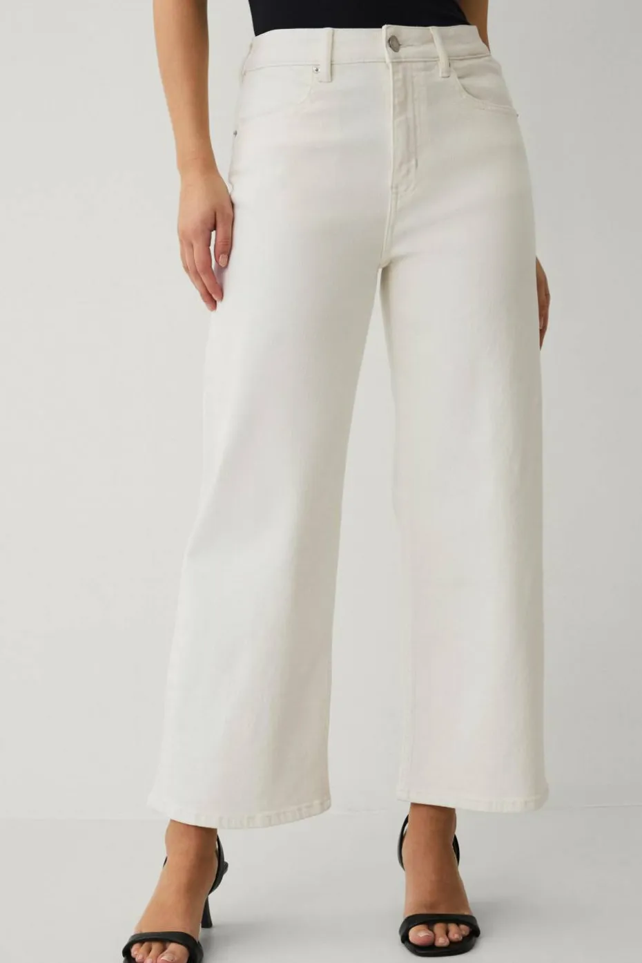Ellos Collection Avkortede jeans med brede bein
