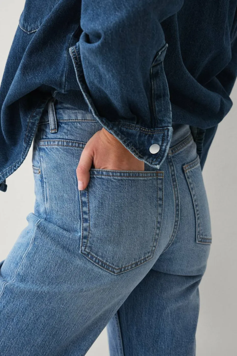 Ellos Collection Avkortede jeans med brede bein