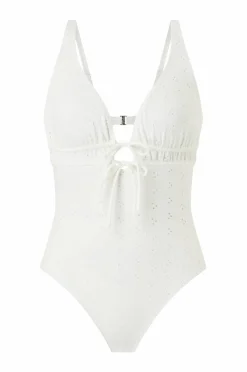 Ellos Collection Badedrakt med broderie anglaise