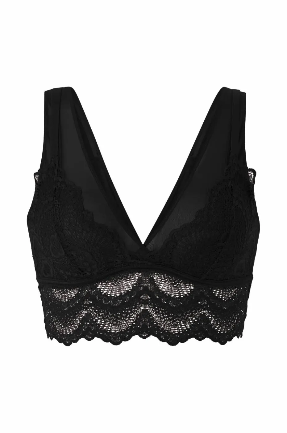 Ellos Collection BH i myk blonde og netting