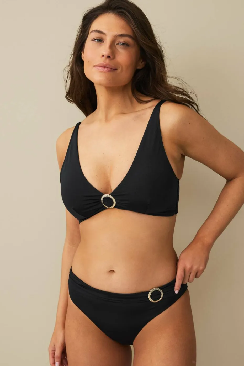 Ellos Collection Bikini BH med dekorativ metallring