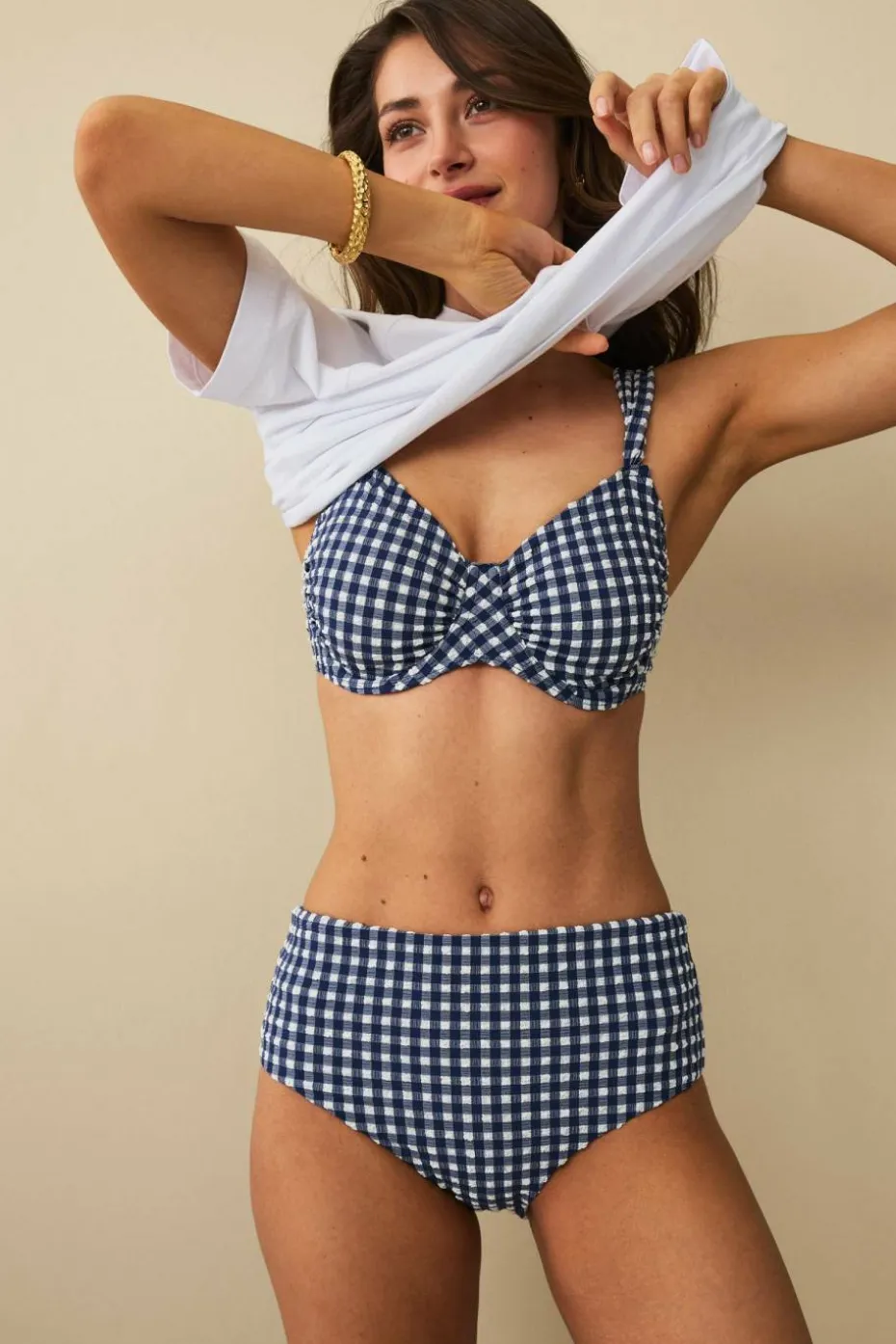 Ellos Collection Bikini-BH i seersucker