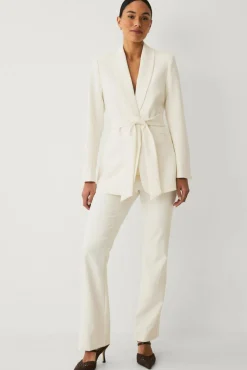 Ellos Collection Blazer med slips og sjalkrage