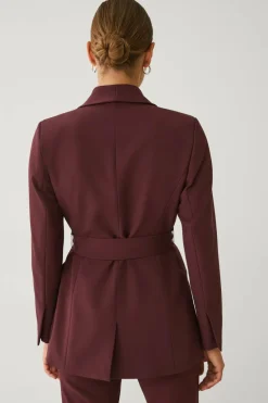 Ellos Collection Blazer med slips og sjalkrage