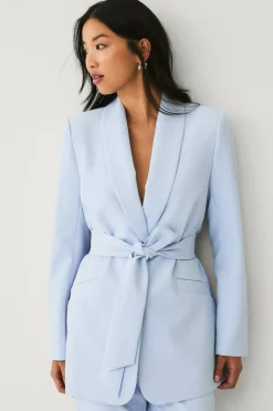 Ellos Collection Blazer med slips og sjalkrage