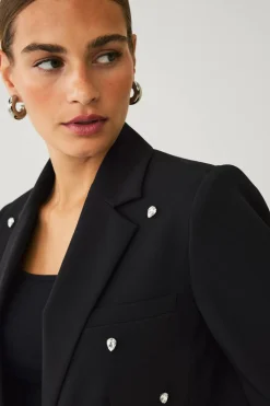 Ellos Collection Blazer med rhinstener