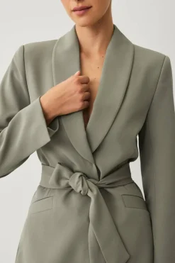 Ellos Collection Blazer med slips og sjalkrage