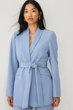 Ellos Collection Blazer med slips og sjalkrage