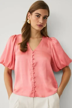Ellos Collection Bluse i sateng