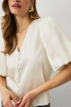 Ellos Collection Bluse i sateng