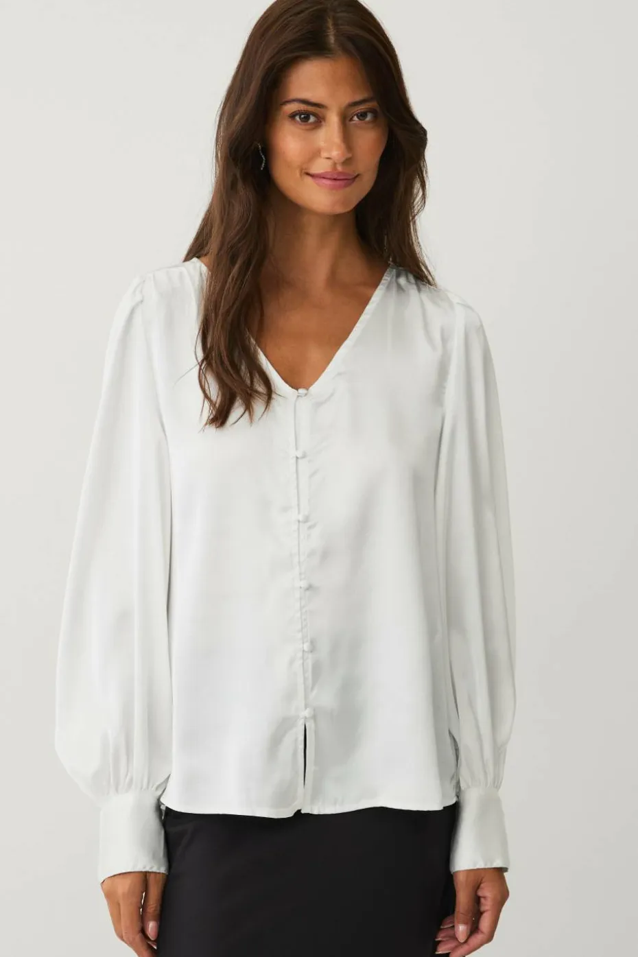 Ellos Collection Bluse i sateng