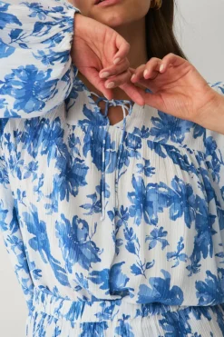 Ellos Collection Bluse i krøllete viskose