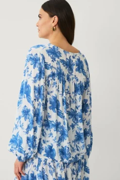 Ellos Collection Bluse i krøllete viskose