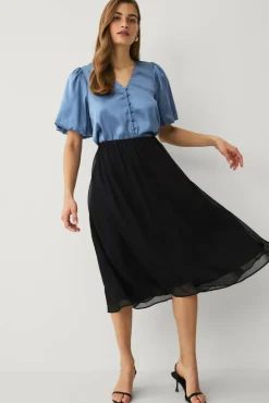 Ellos Collection Bluse i sateng