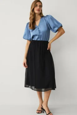 Ellos Collection Bluse i sateng