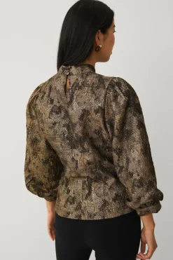 Ellos Collection Bluse i jacquard