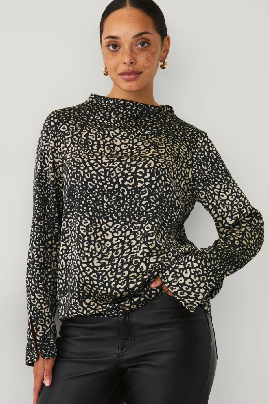 Ellos Collection Bluse i sateng