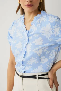 Ellos Collection Bluse med volang