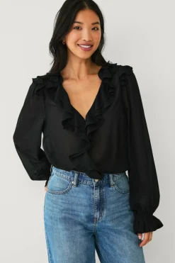 Ellos Collection Bluse med volanger