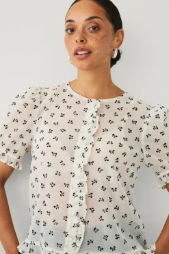Ellos Collection Bluse med volanger