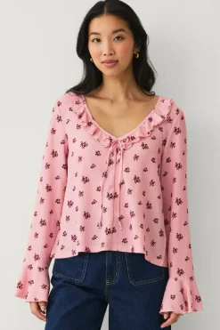 Ellos Collection Bluse med volanger