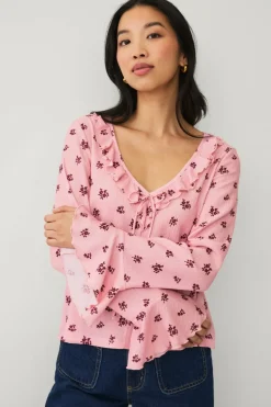 Ellos Collection Bluse med volanger
